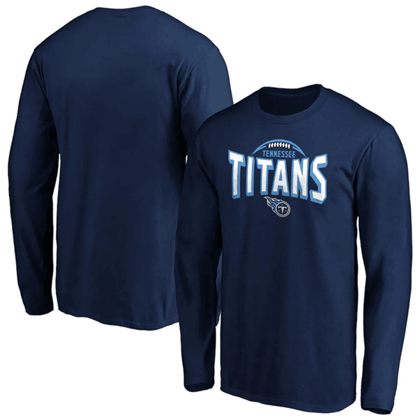 Tennessee Titans Navy Clamp Down Long Sleeve T-Shirt